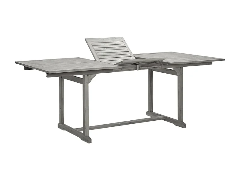 Table à manger de jardin (150-200)x100x75cm Bois d'acacia massif GHR50281