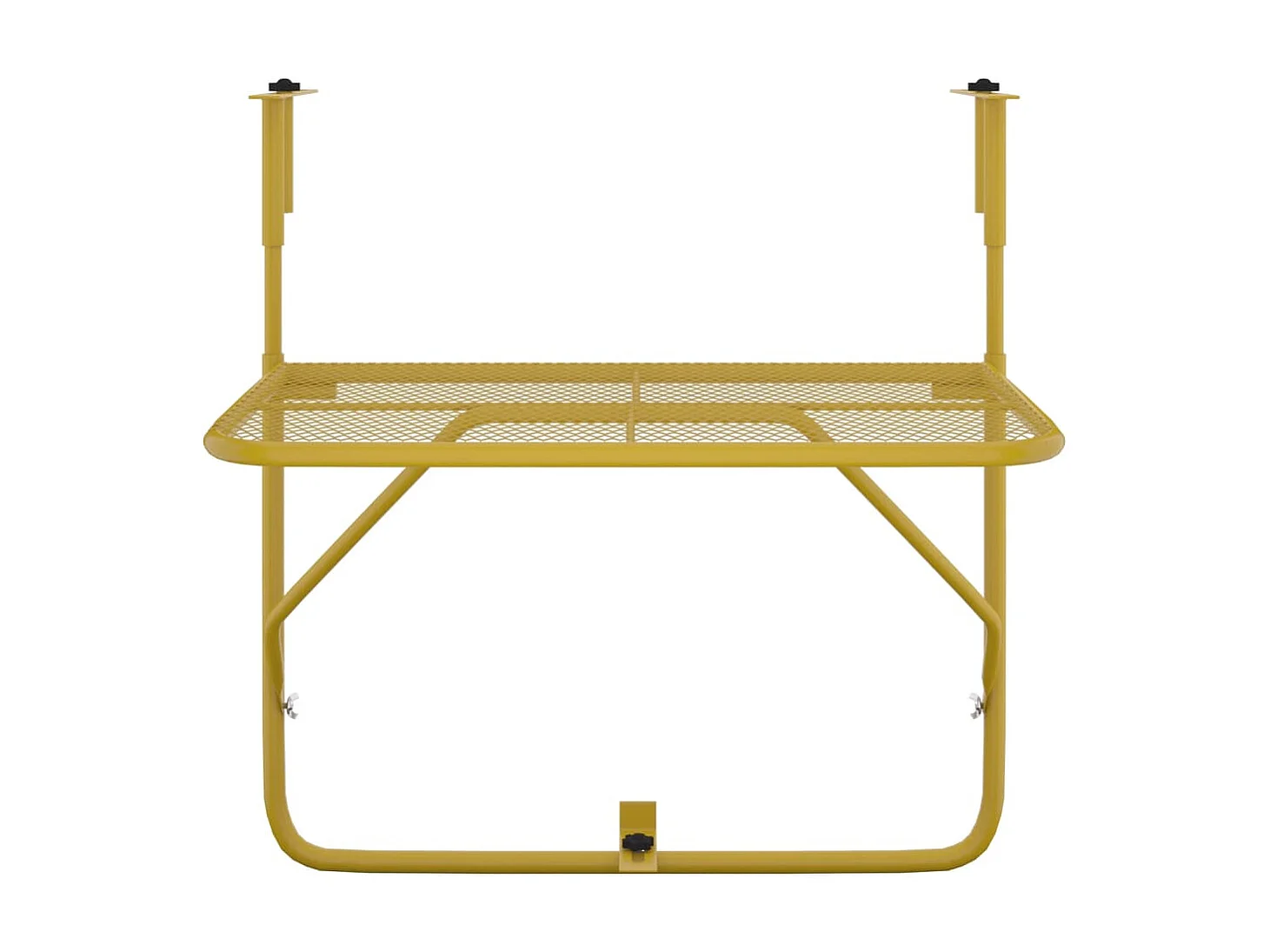 Mesa de balcón acero dorado 60x40 cm KOW47764
