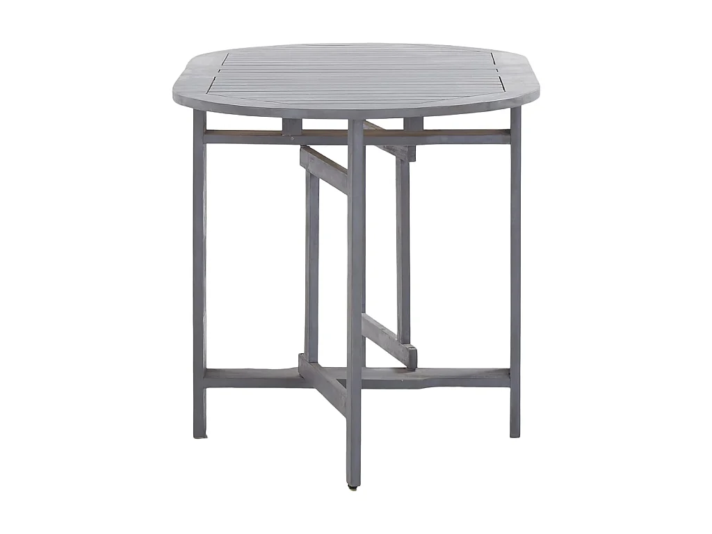 Table de jardin Gris 120x70x74 cm Bois d'acacia massif GHR20838