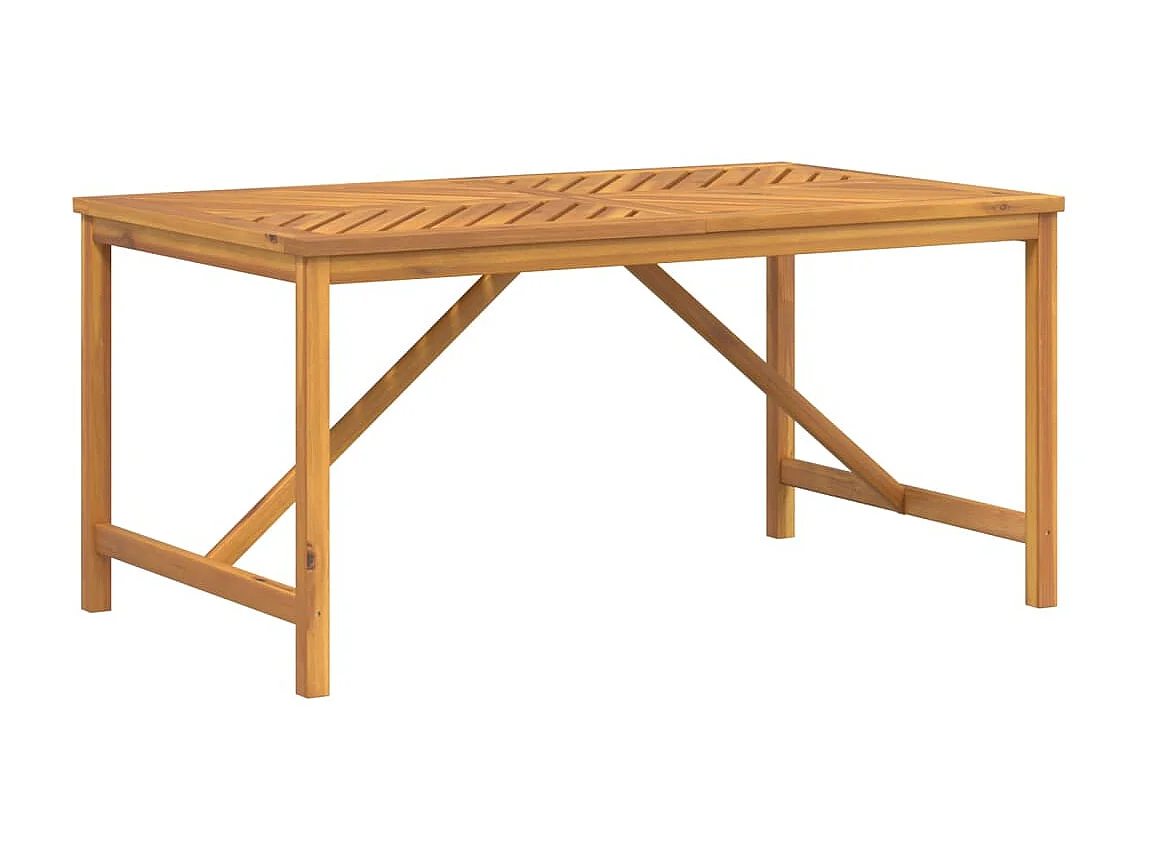 Mesa de comedor de jardín madera maciza de acacia 150x90x74 cm KOW28738