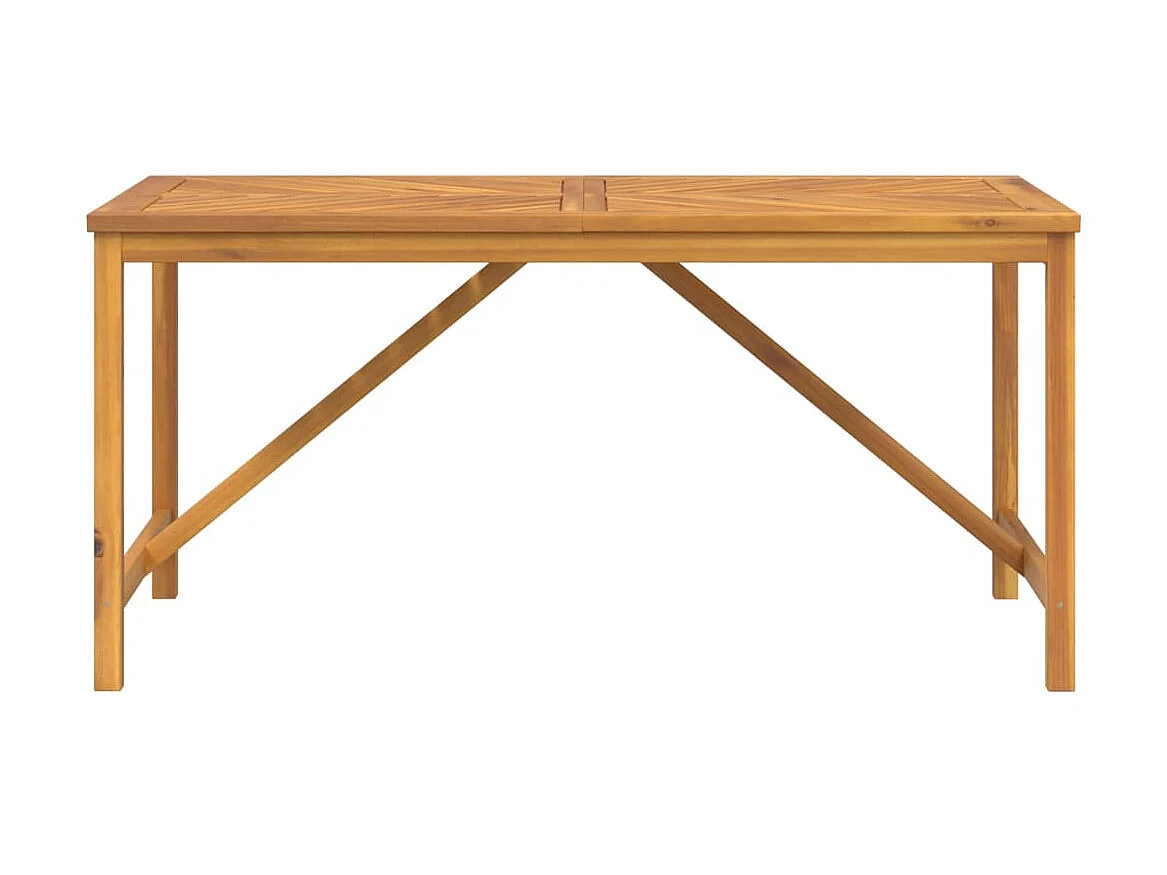 Mesa de comedor de jardín madera maciza de acacia 150x90x74 cm KOW28738