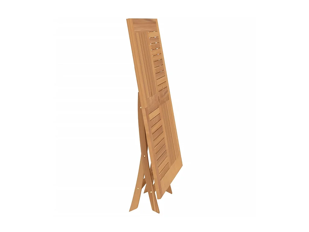Table pliable de jardin 120x120x75 cm bois massif de teck GHR50633