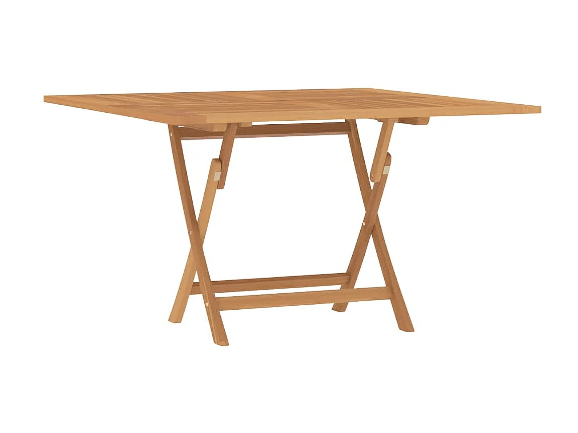 Tuintafel inklapbaar 110x110x75 cm massief teakhout NL188478