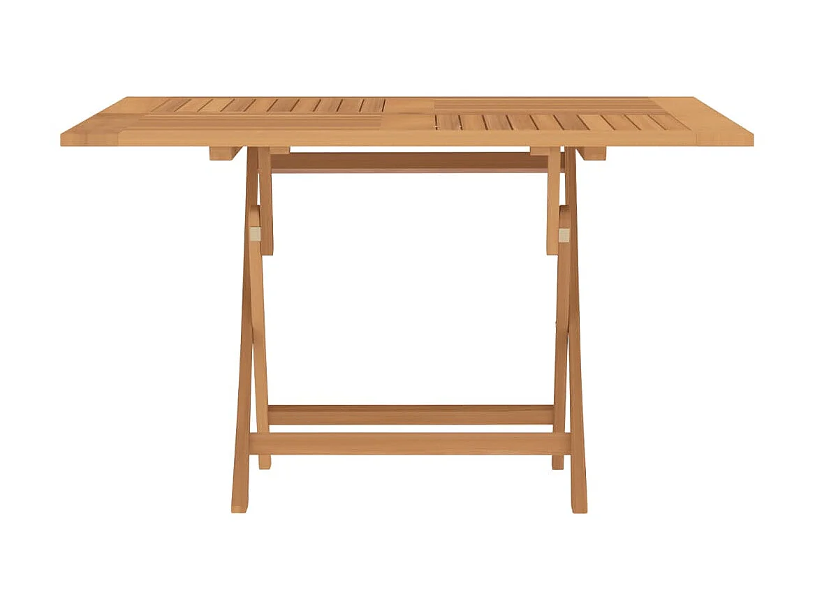 Tuintafel inklapbaar 110x110x75 cm massief teakhout NL188478