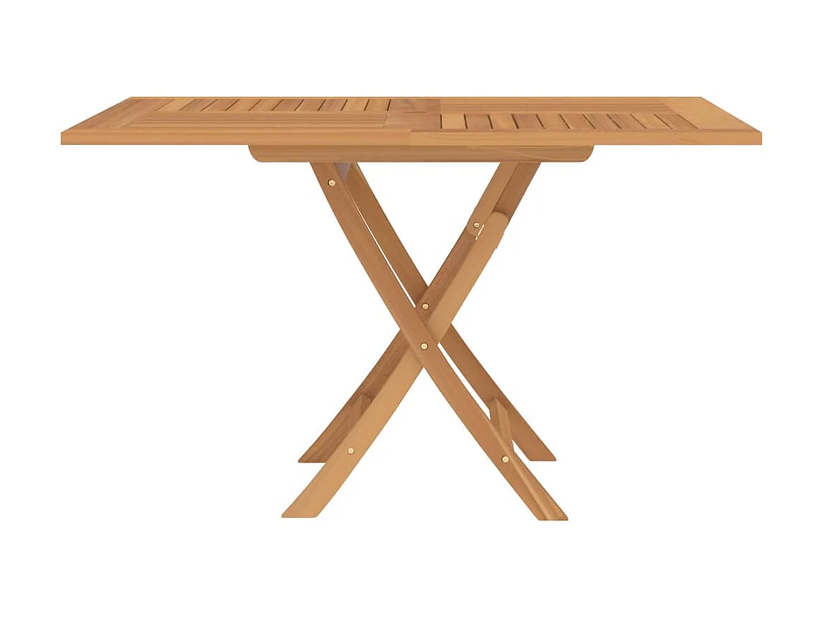 Tuintafel inklapbaar 110x110x75 cm massief teakhout NL188478