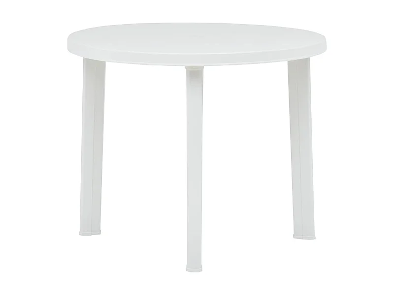 Table de jardin Blanc 89 cm Plastique GHR70559