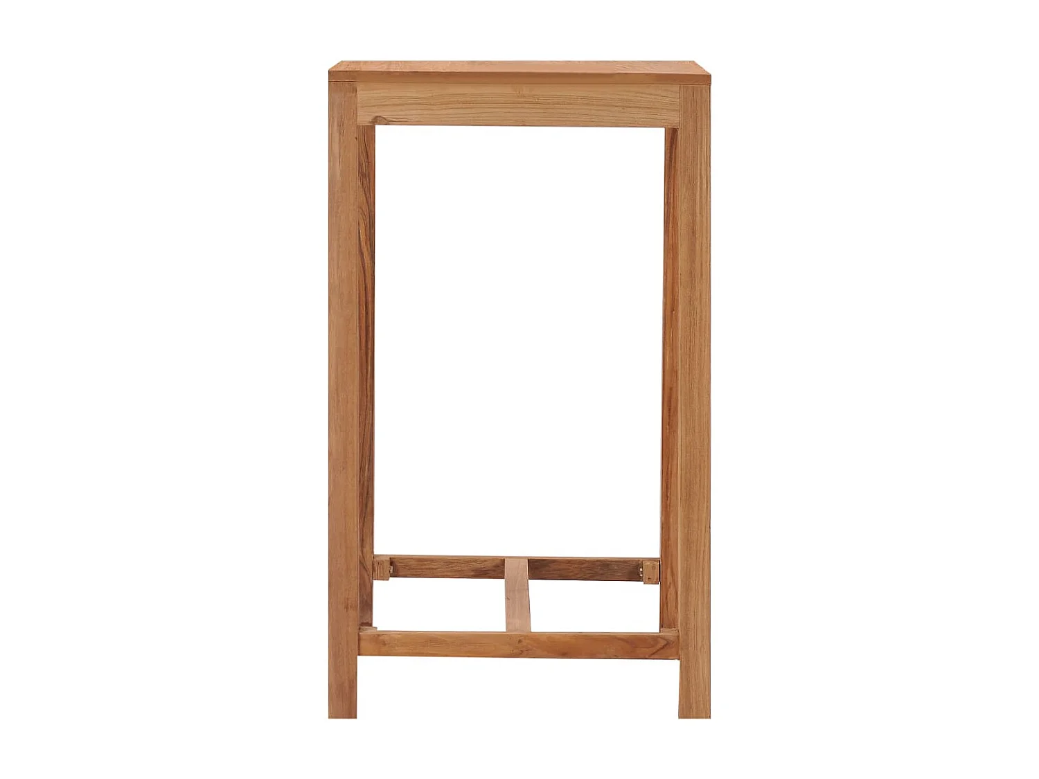 Mesa alta de jardín madera maciza de teca 60x60x105 cm KOW62983