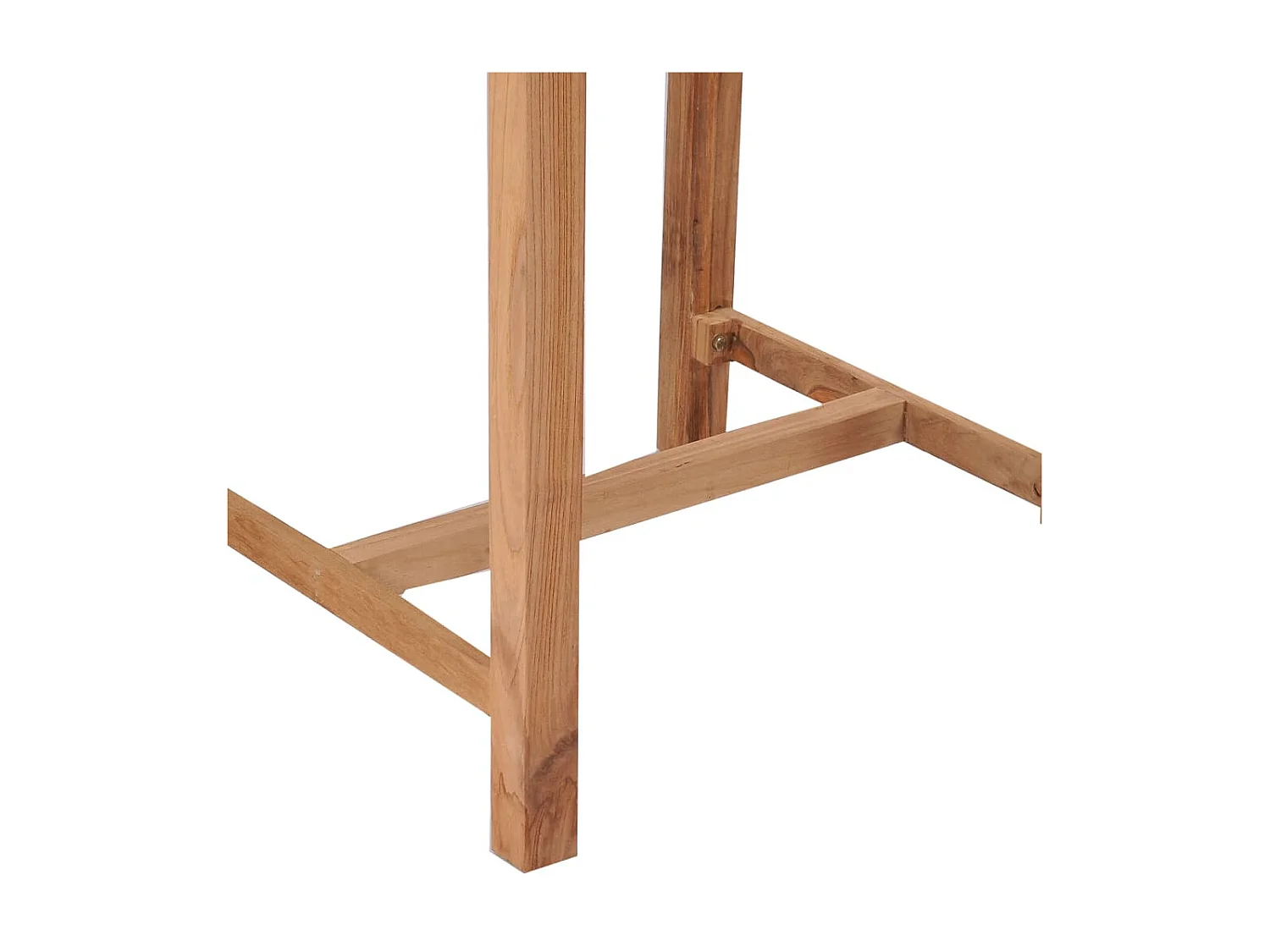 Mesa alta de jardín madera maciza de teca 60x60x105 cm KOW62983