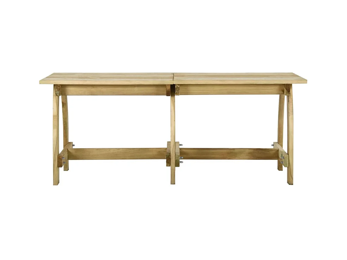 Table de jardin 220x74x75 cm Bois de pin imprégné GHR26107