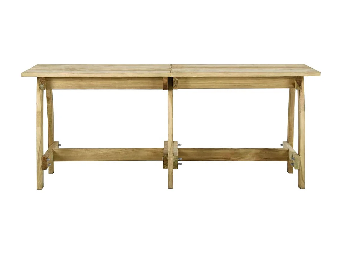 Table de jardin 220x74x75 cm Bois de pin imprégné GHR26107