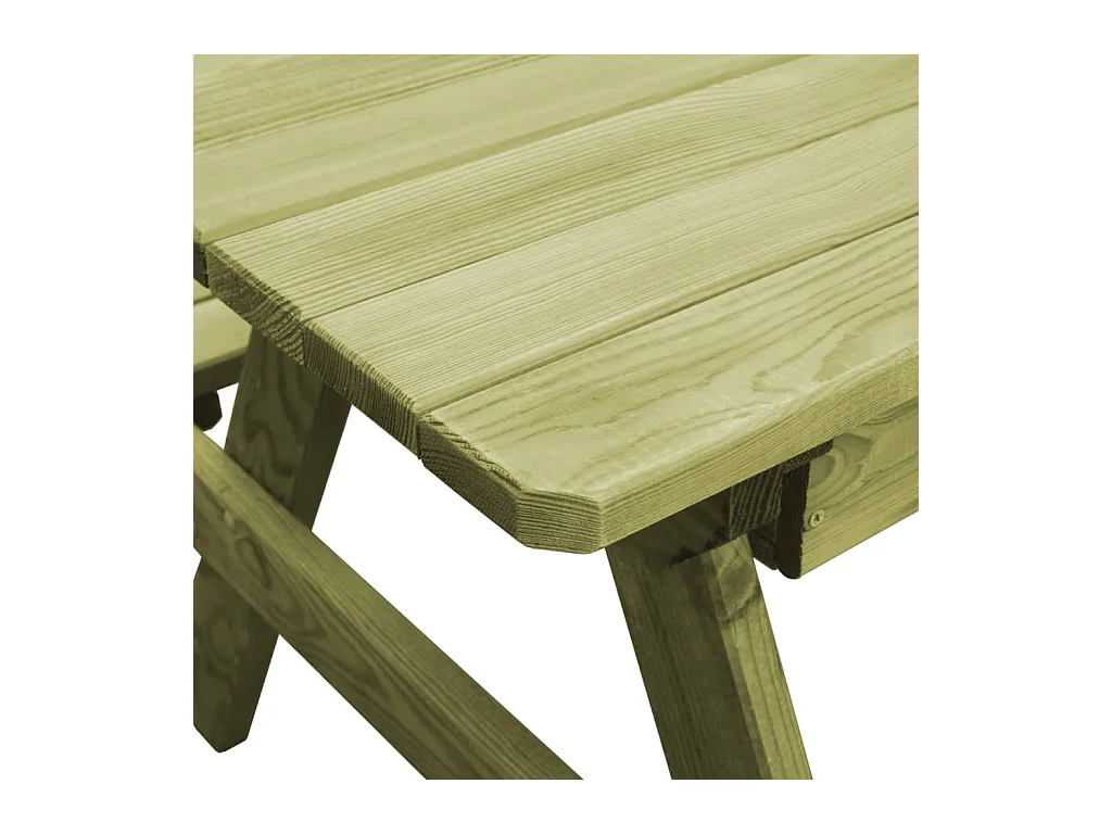 Table de pique-nique pour enfants avec bancs Pinède imprégnée GHR72007