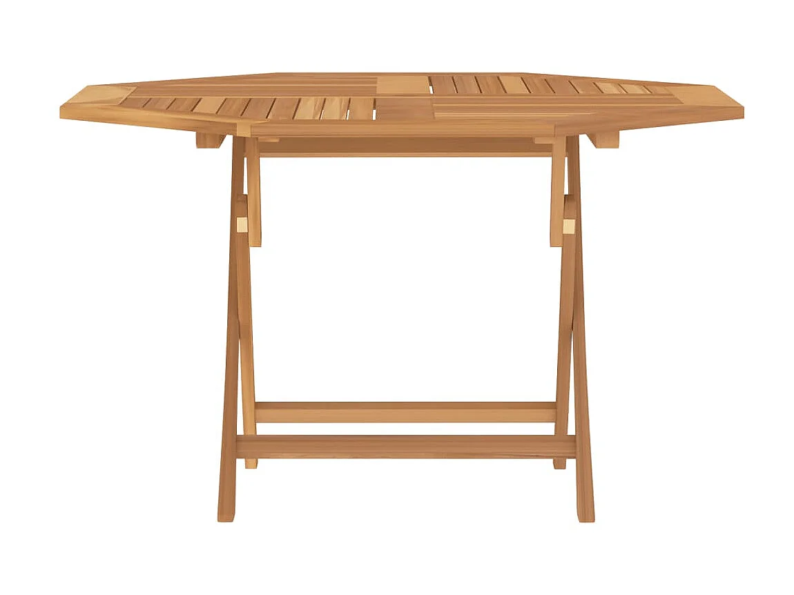 Tuintafel inklapbaar 110x110x75 cm massief teakhout NL211763