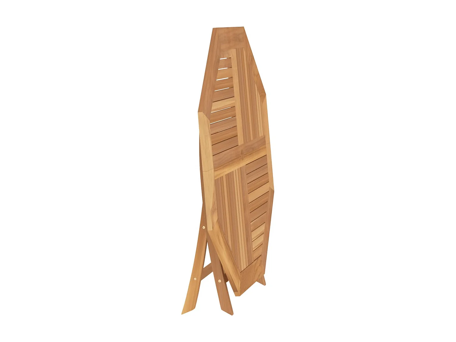 Table pliable de jardin 120x120x75 cm bois massif de teck GHR74988