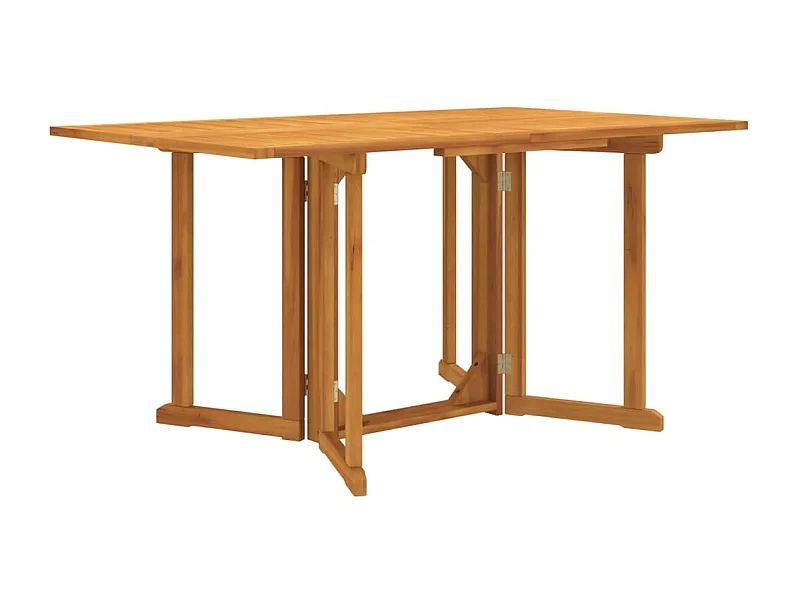 Table de jardin papillon pliante 150x90x75 cm bois massif teck GHR77468