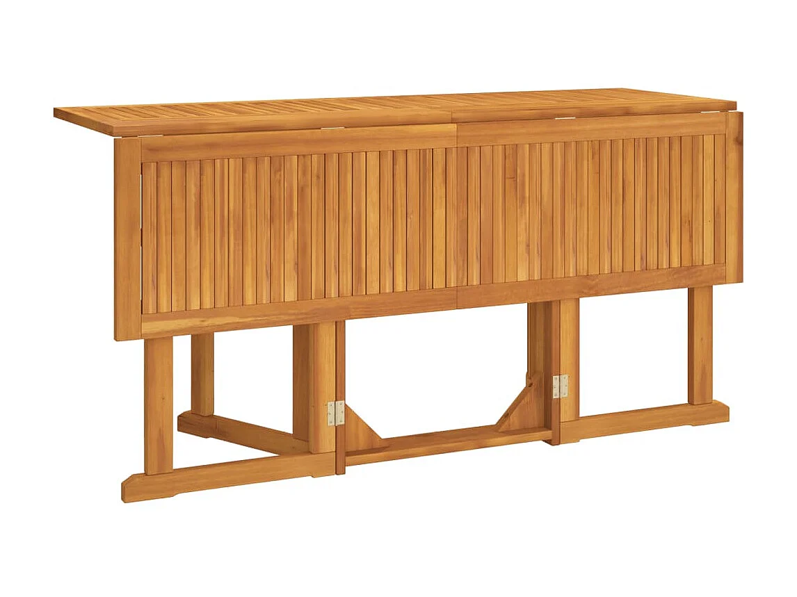 Table de jardin papillon pliante 150x90x75 cm bois massif teck GHR77468