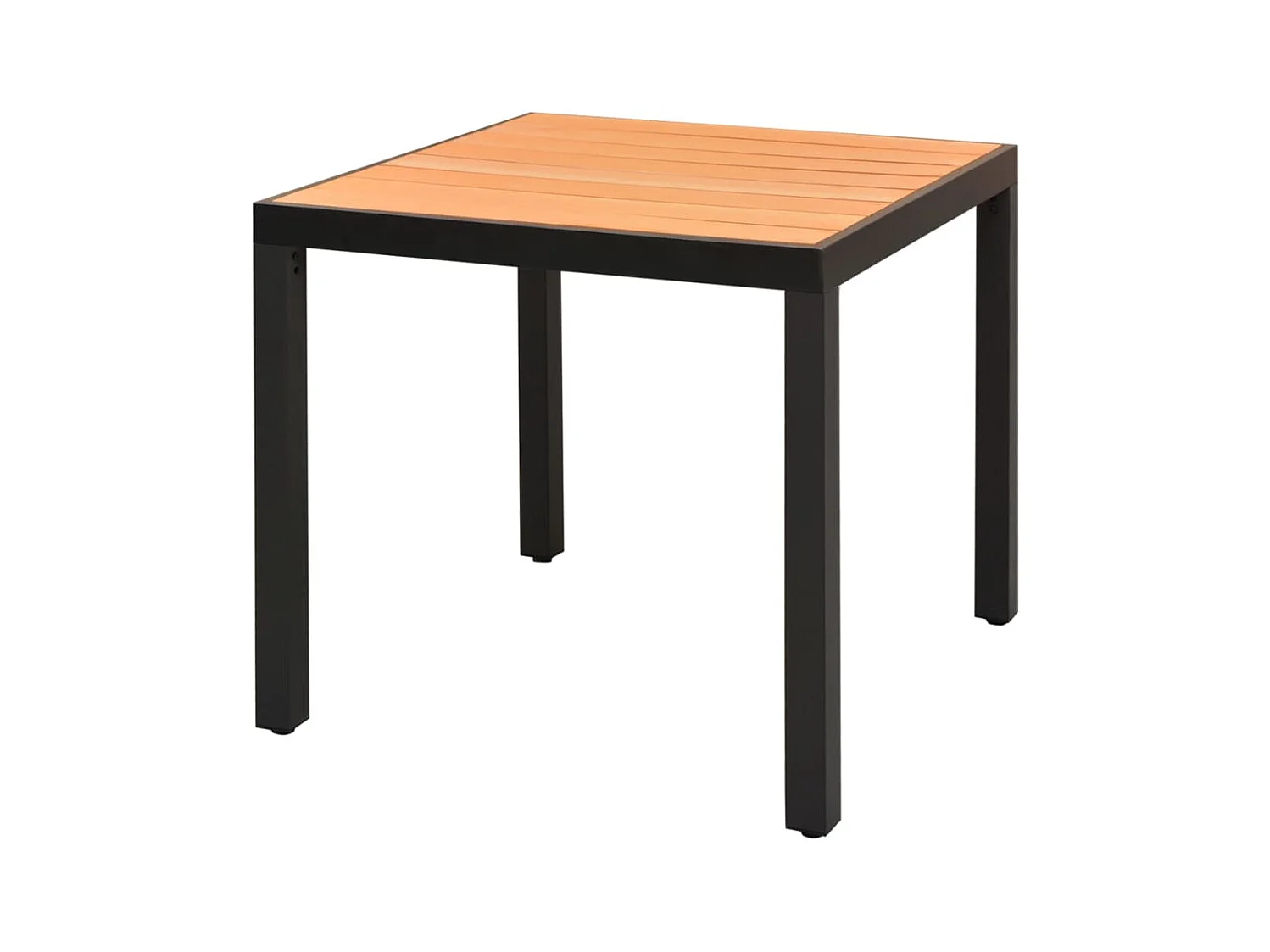 Table de jardin Marron 80 x 80 x 74 cm Aluminium et WPC GHR83800