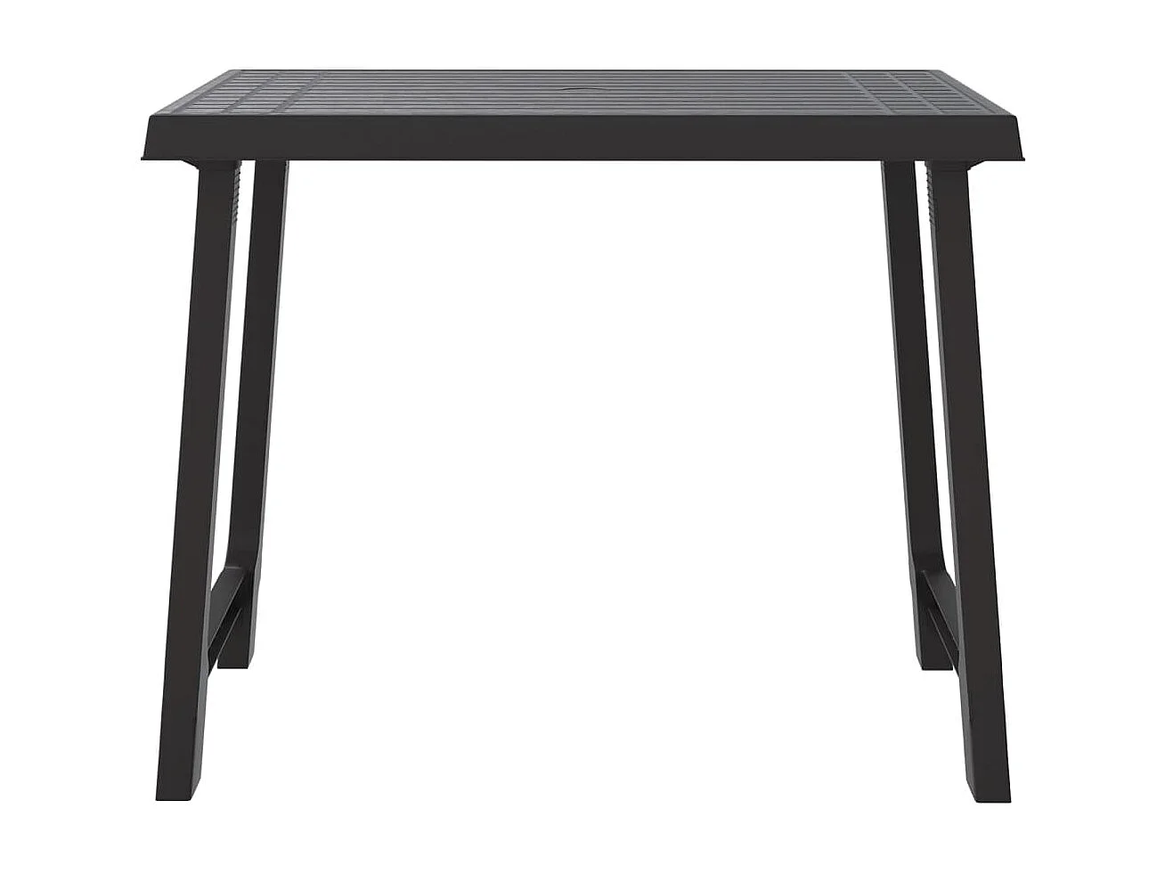 Mesa de campismo 79x56x64 cm PP aspeto madeira antracite PT368867