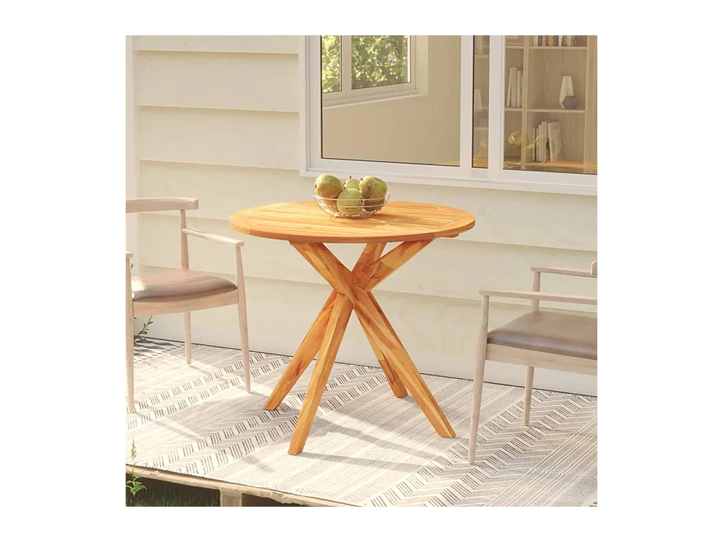 Table de jardin 85x85x75 cm Bois d'acacia solide GHR26814