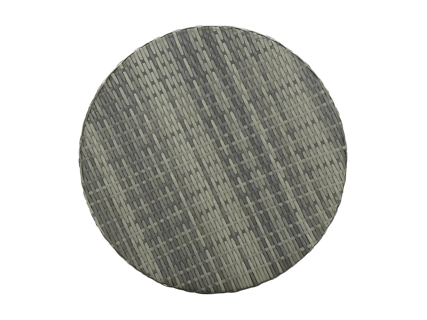 Mesa de jardim 60,5x106 cm vime PE cinzento PT205784