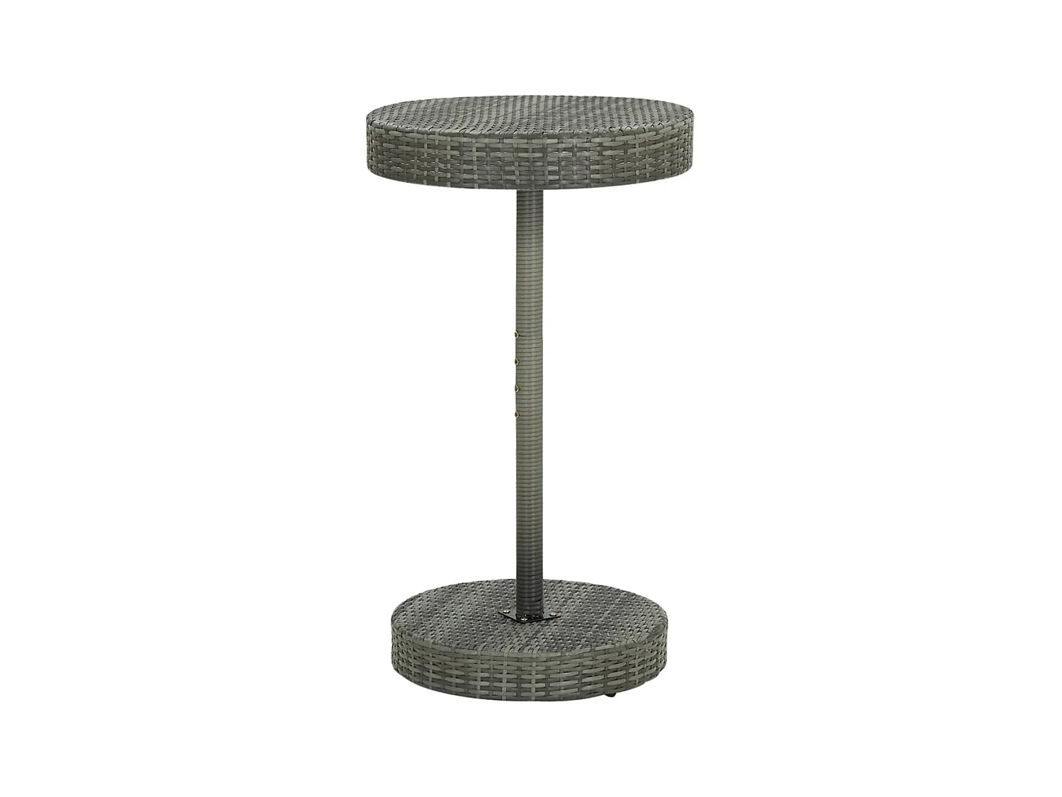 Table de jardin Gris 60,5x106 cm Résine tressée GHR62436