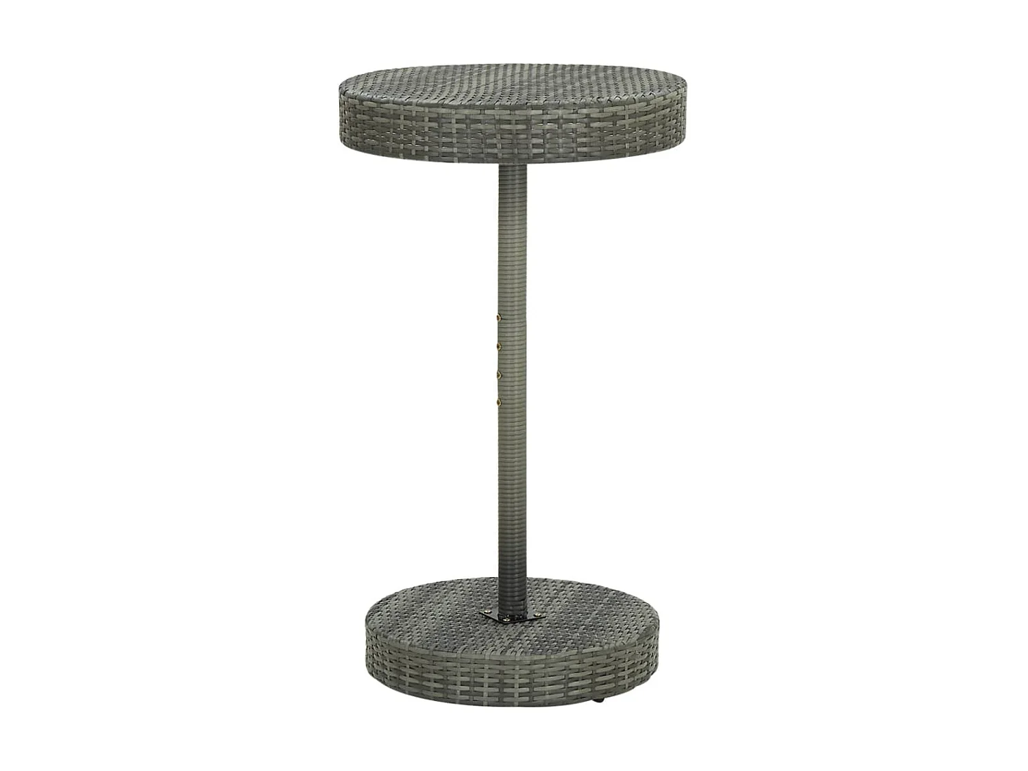 Table de jardin Gris 60,5x106 cm Résine tressée GHR62436