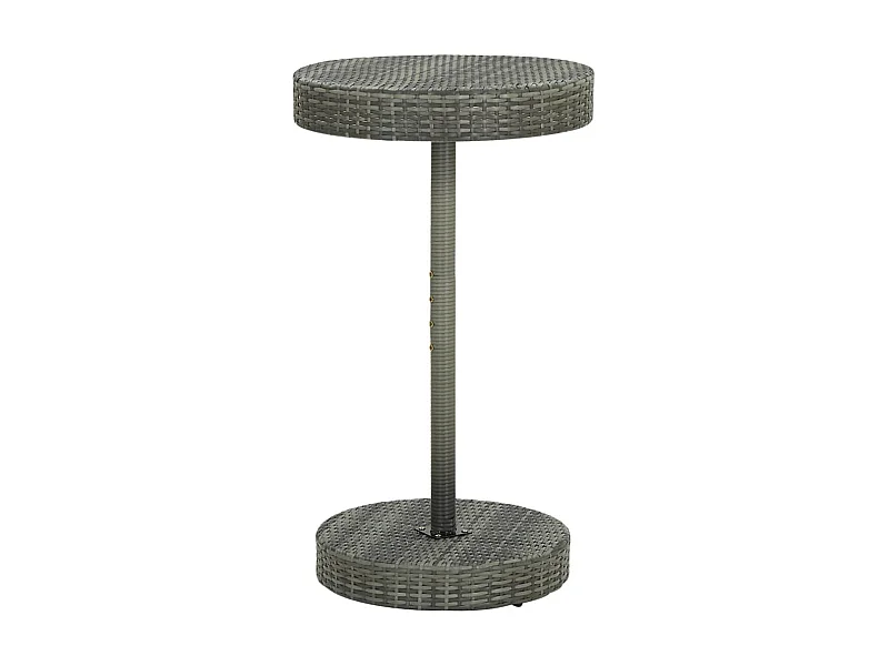 Table de jardin Gris 60,5x106 cm Résine tressée GHR62436