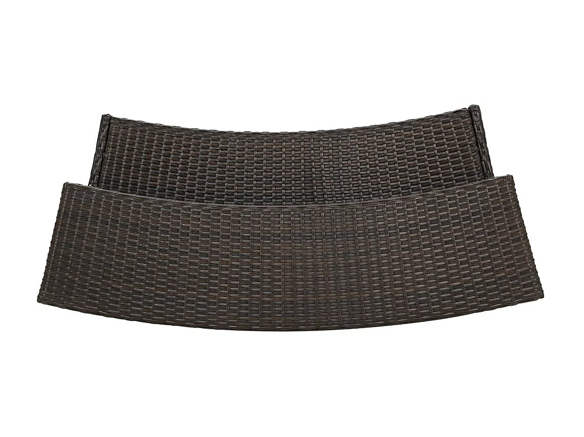 Table à manger de jardin Marron 120x55x110 cm Résine tressée GHR26260