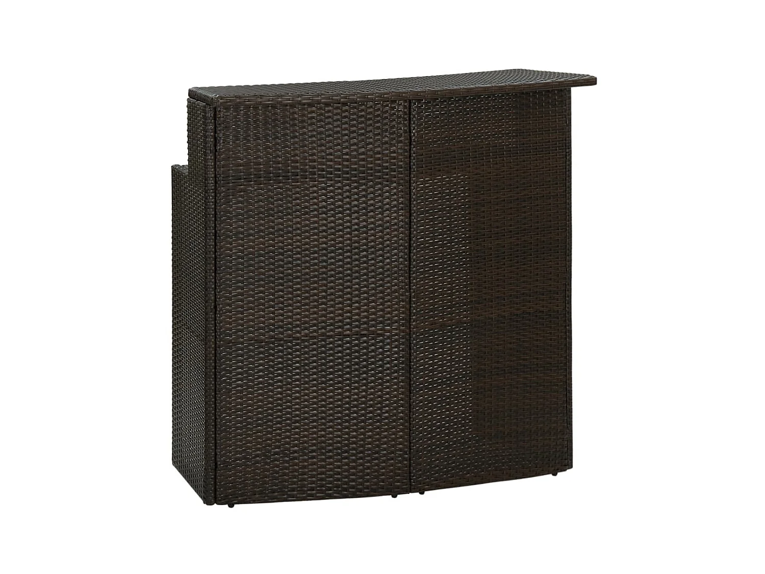 Table à manger de jardin Marron 120x55x110 cm Résine tressée GHR26260