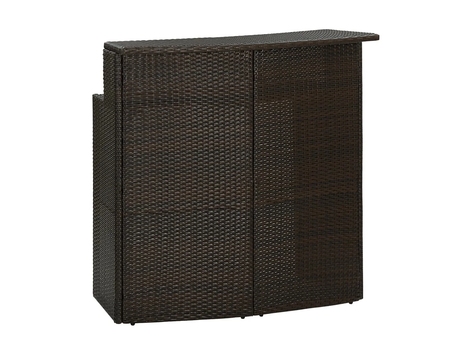 Table à manger de jardin Marron 120x55x110 cm Résine tressée GHR26260