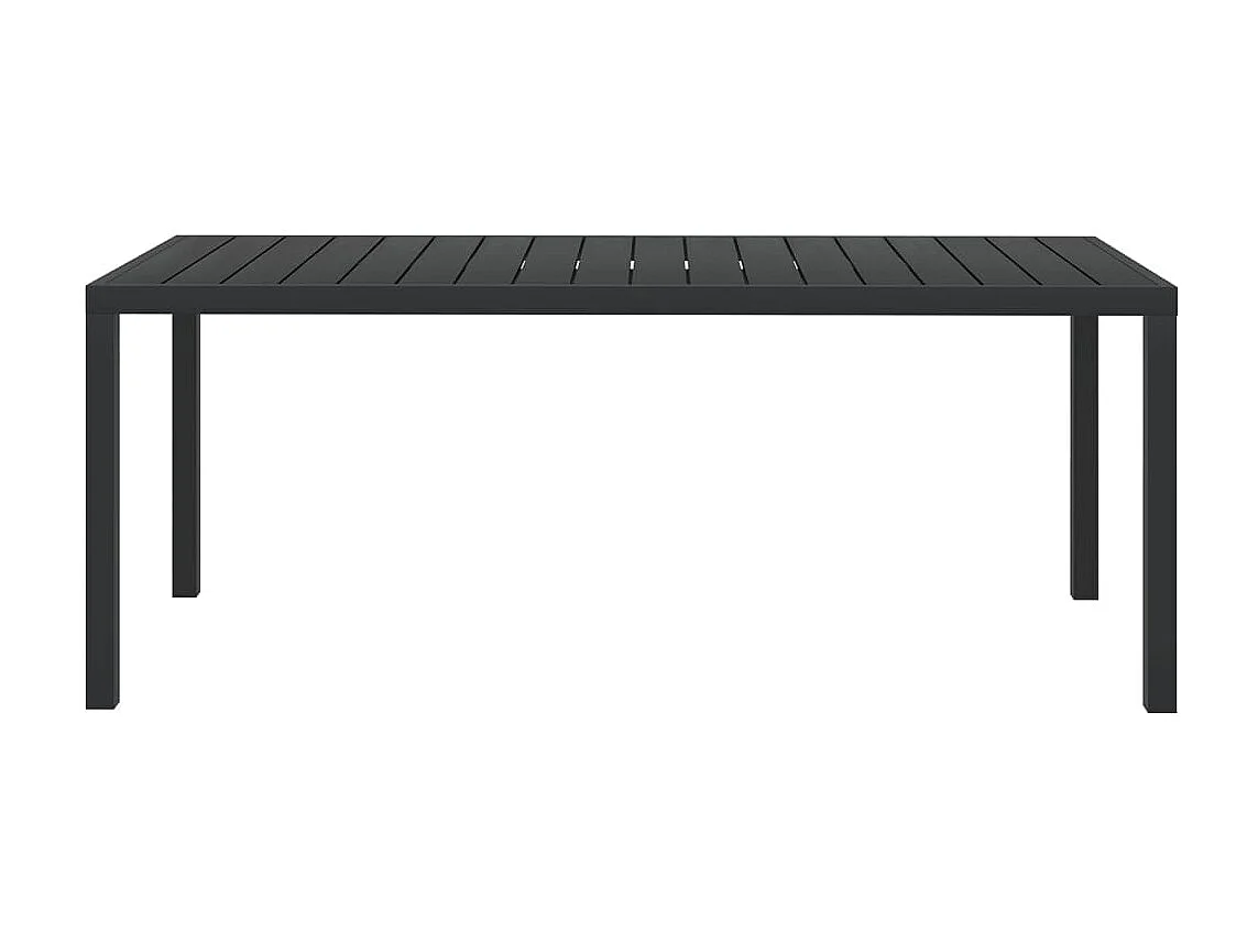 Tuintafel 185x90x74 cm aluminium en HKC zwart NL247362