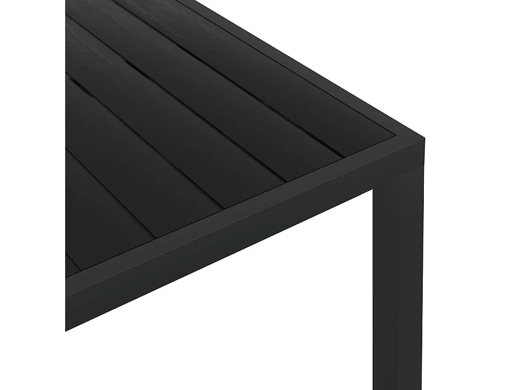 Tuintafel 185x90x74 cm aluminium en HKC zwart NL247362