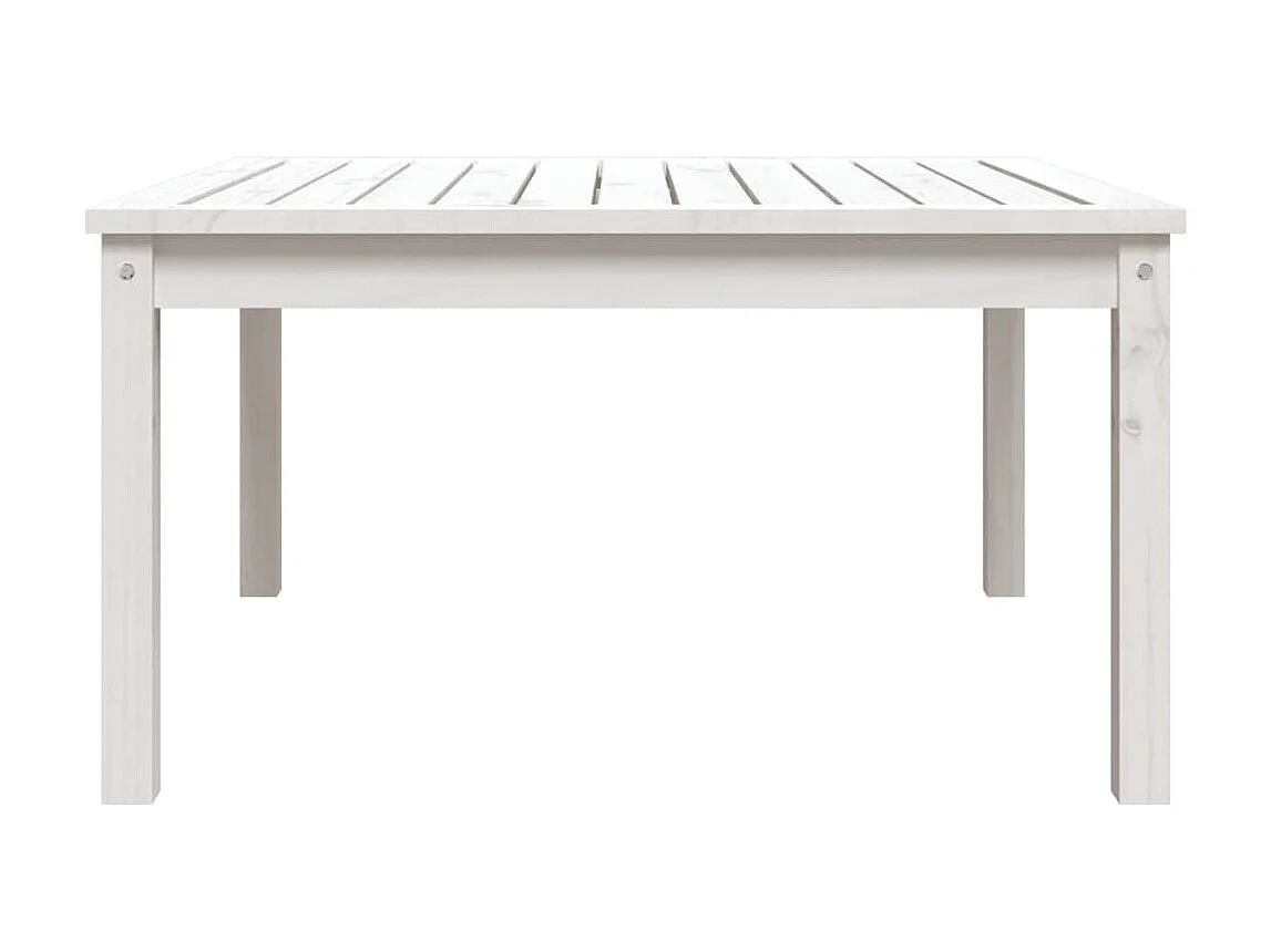 Tuintafel 82,5x82,5x45 cm massief grenenhout wit NL819871