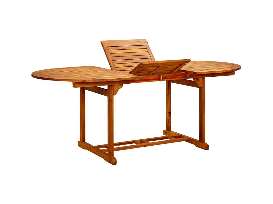 Table de jardin 200x100x75 cm Bois d'acacia massif GHR95154