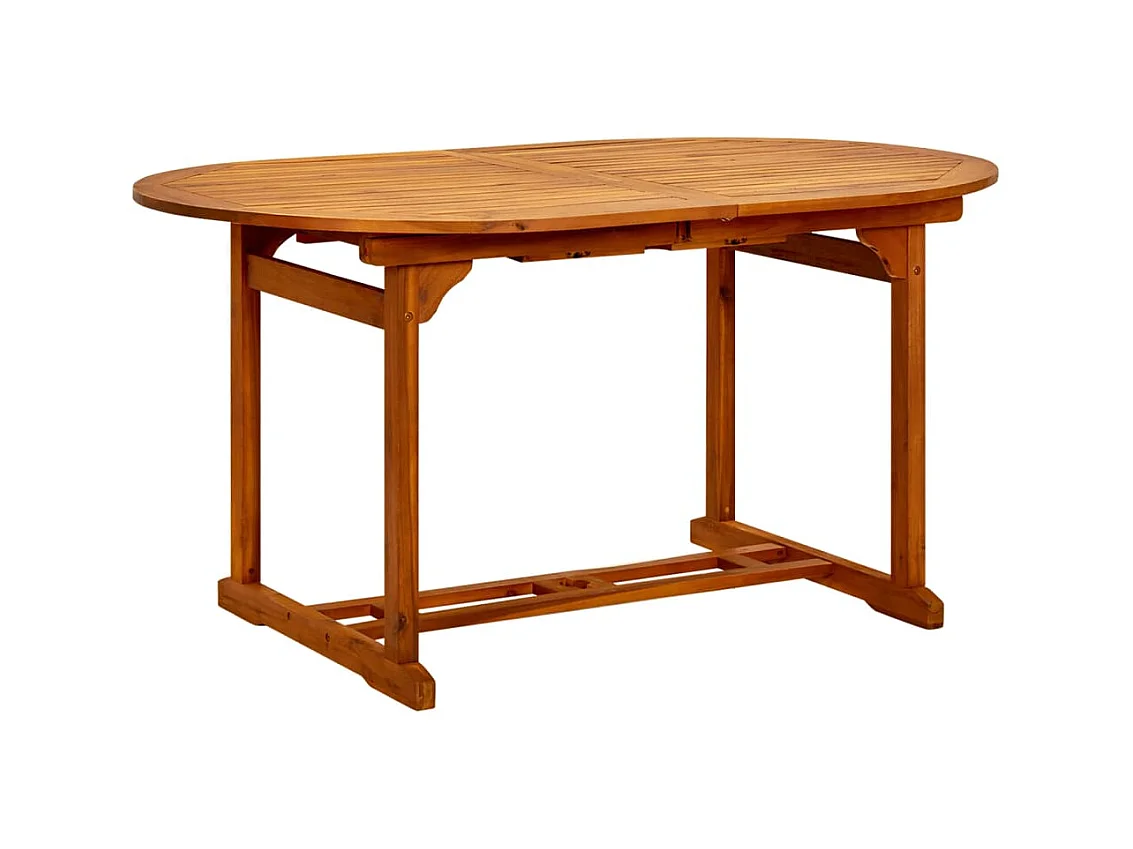 Table de jardin 200x100x75 cm Bois d'acacia massif GHR95154