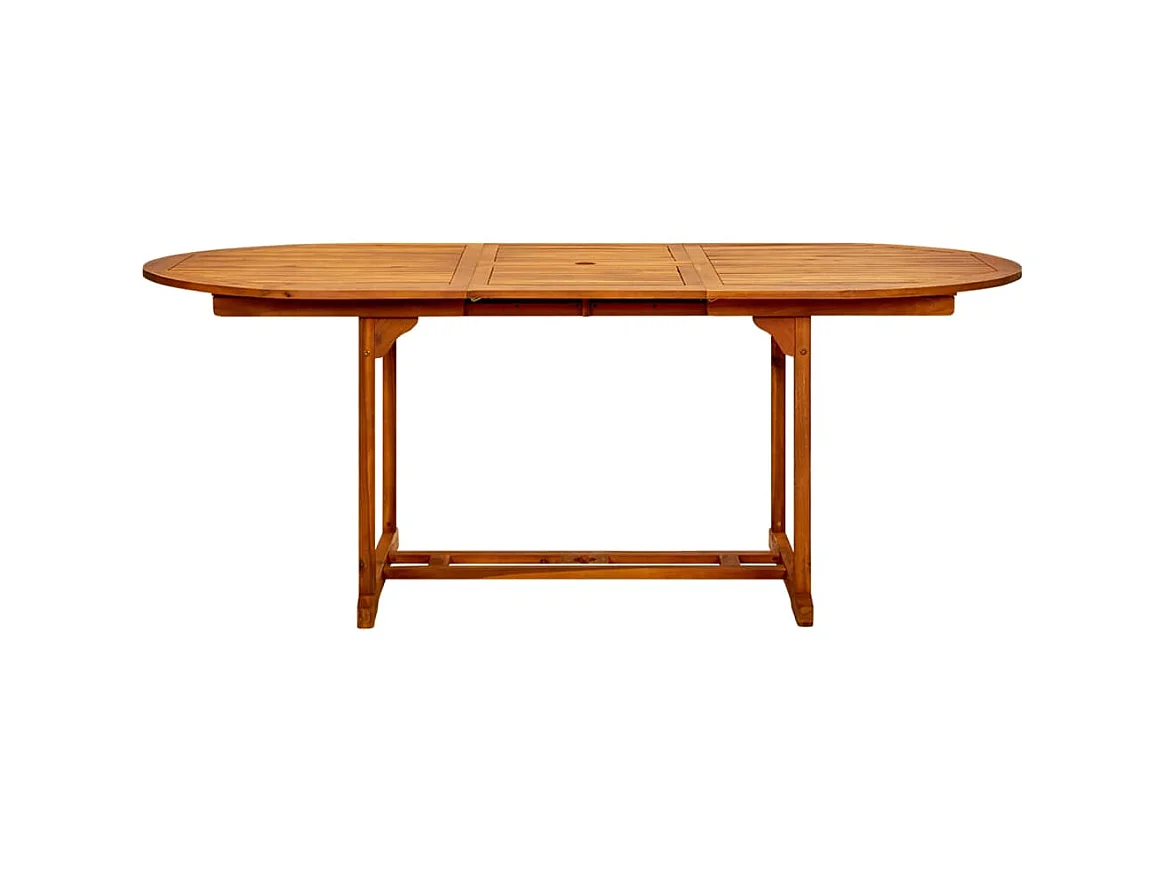 Table de jardin 200x100x75 cm Bois d'acacia massif GHR95154