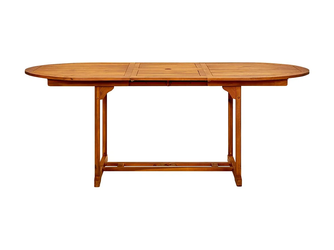 Table de jardin 200x100x75 cm Bois d'acacia massif GHR95154