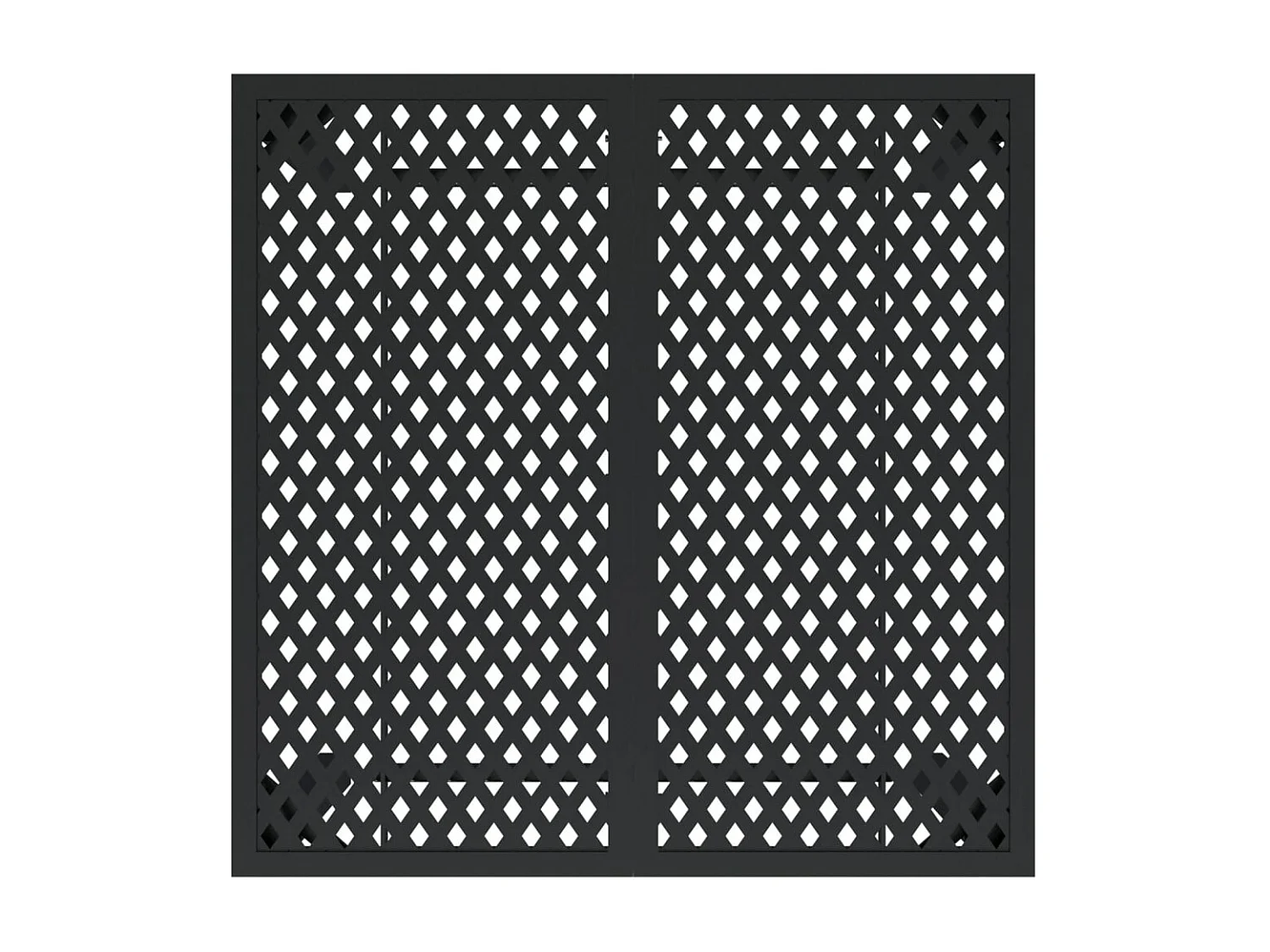 Mesa de comedor de jardín de acero gris antracita 80x80x72 cm KOW93398