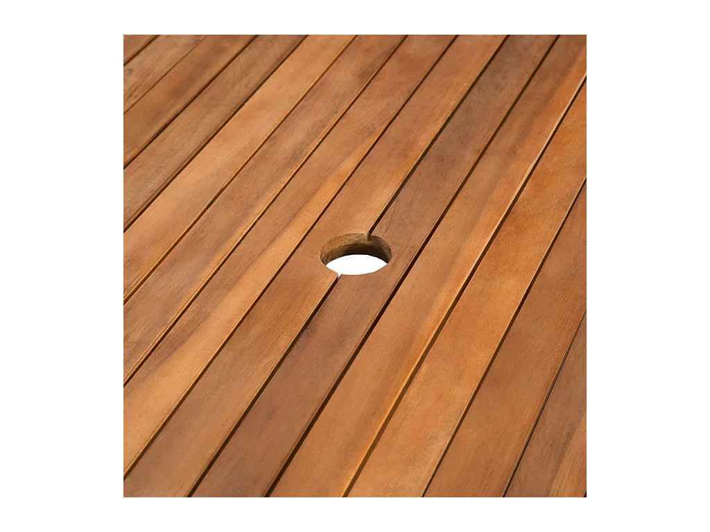 Table de jardin 200x100x74 cm Bois d'acacia massif GHR93347