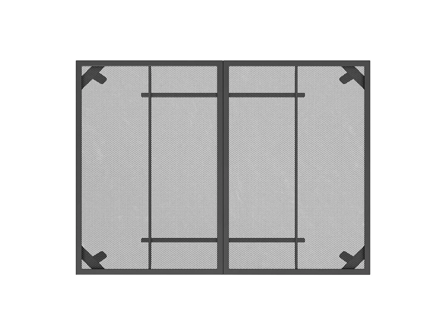 Table de jardin anthracite 110x80x72 cm Treillis d'acier GHR84351