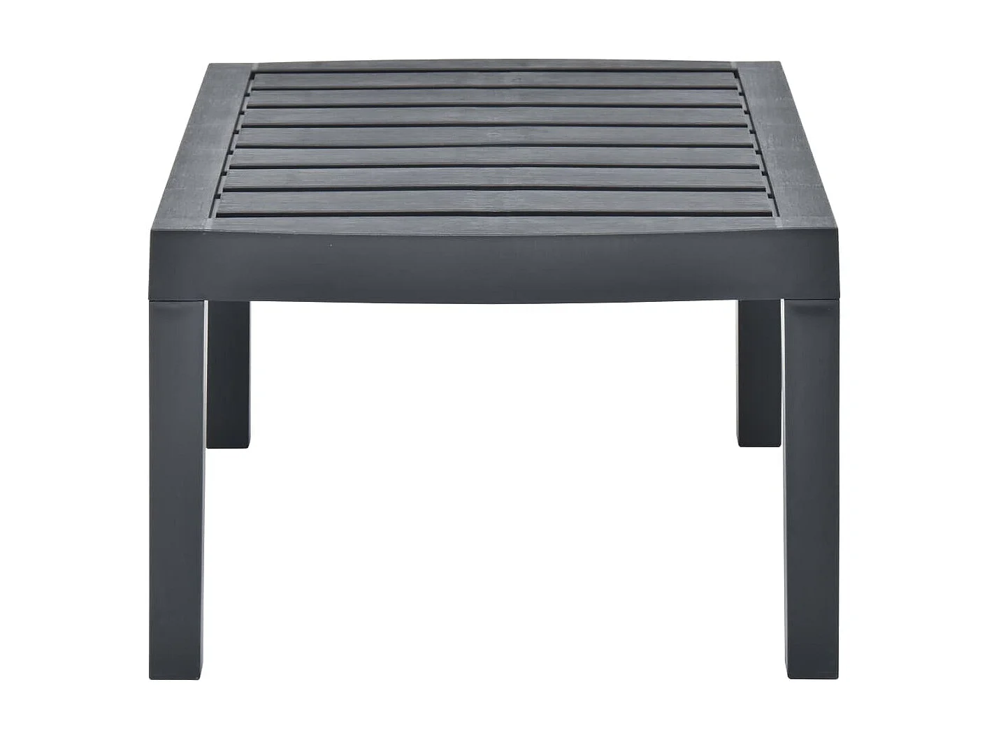 Table de jardin Anthracite 78x55x38 cm Plastique GHR31019