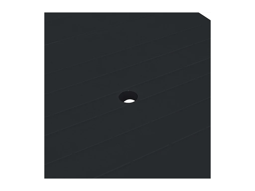 Table de jardin Anthracite 216x90x72 cm Plastique GHR26477