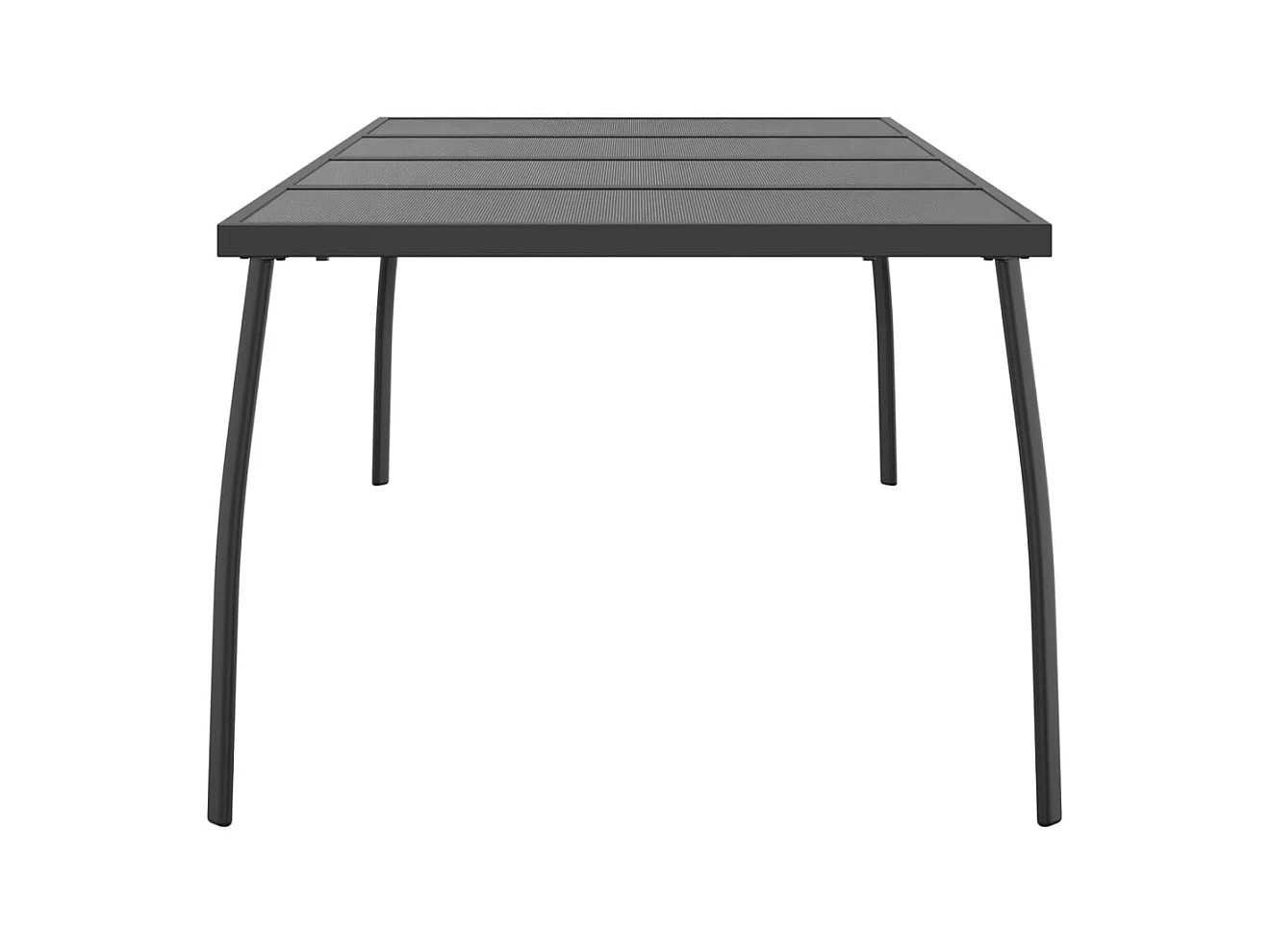 Table de jardin anthracite 200x100x72 cm Treillis d'acier GHR61640