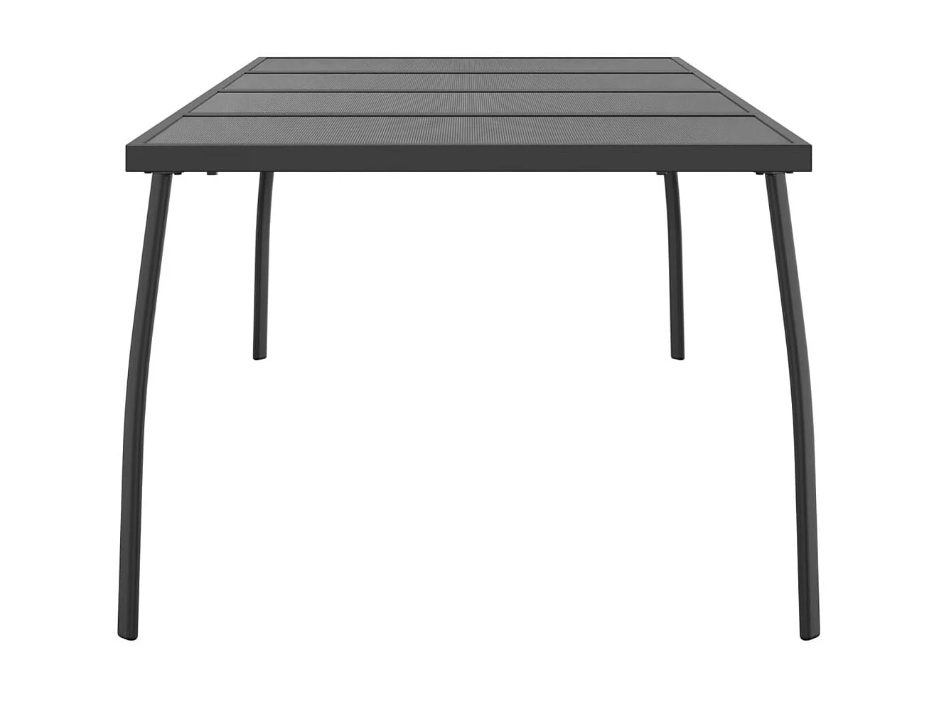 Table de jardin anthracite 200x100x72 cm Treillis d'acier GHR61640