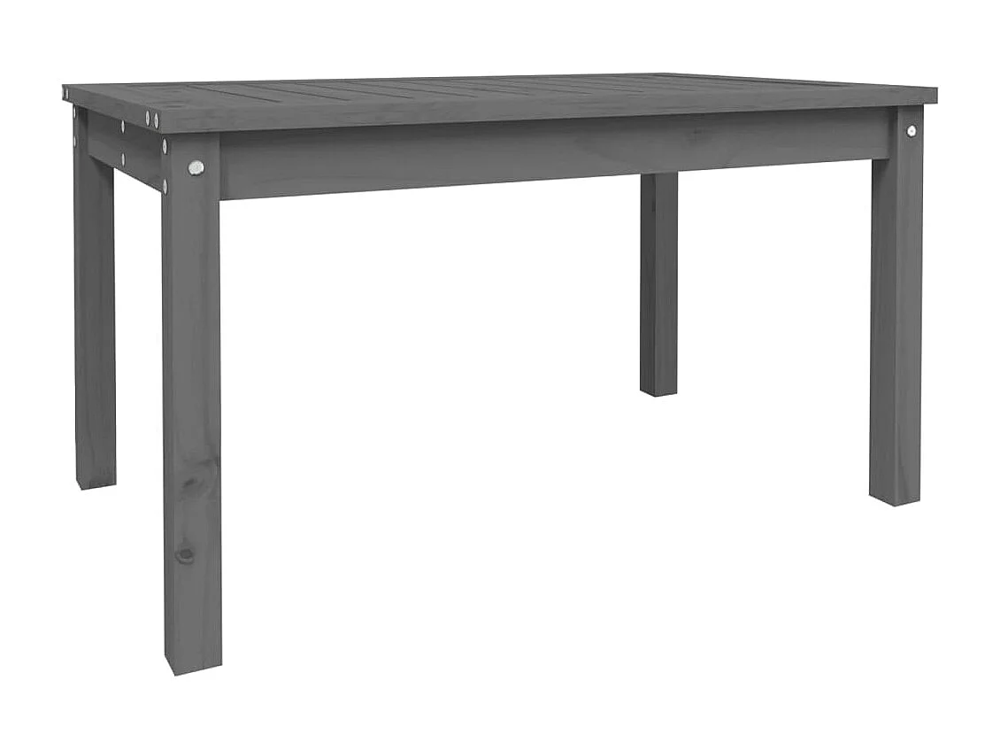 Table de jardin gris 82,5x50,5x45 cm bois massif de pin GHR77285
