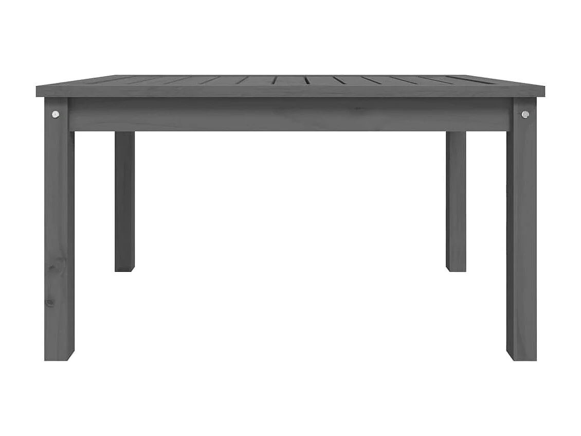 Table de jardin gris 82,5x50,5x45 cm bois massif de pin GHR77285