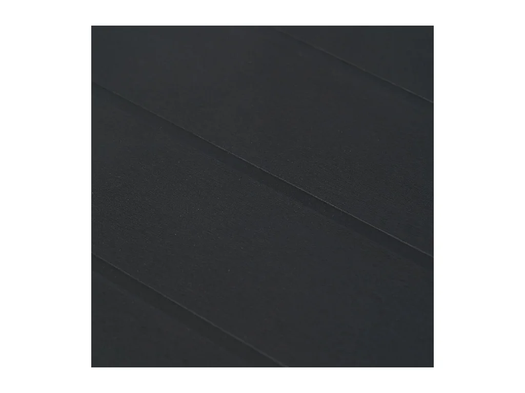 Table de jardin Anthracite 220x90x72 cm Plastique Aspect rotin GHR30129