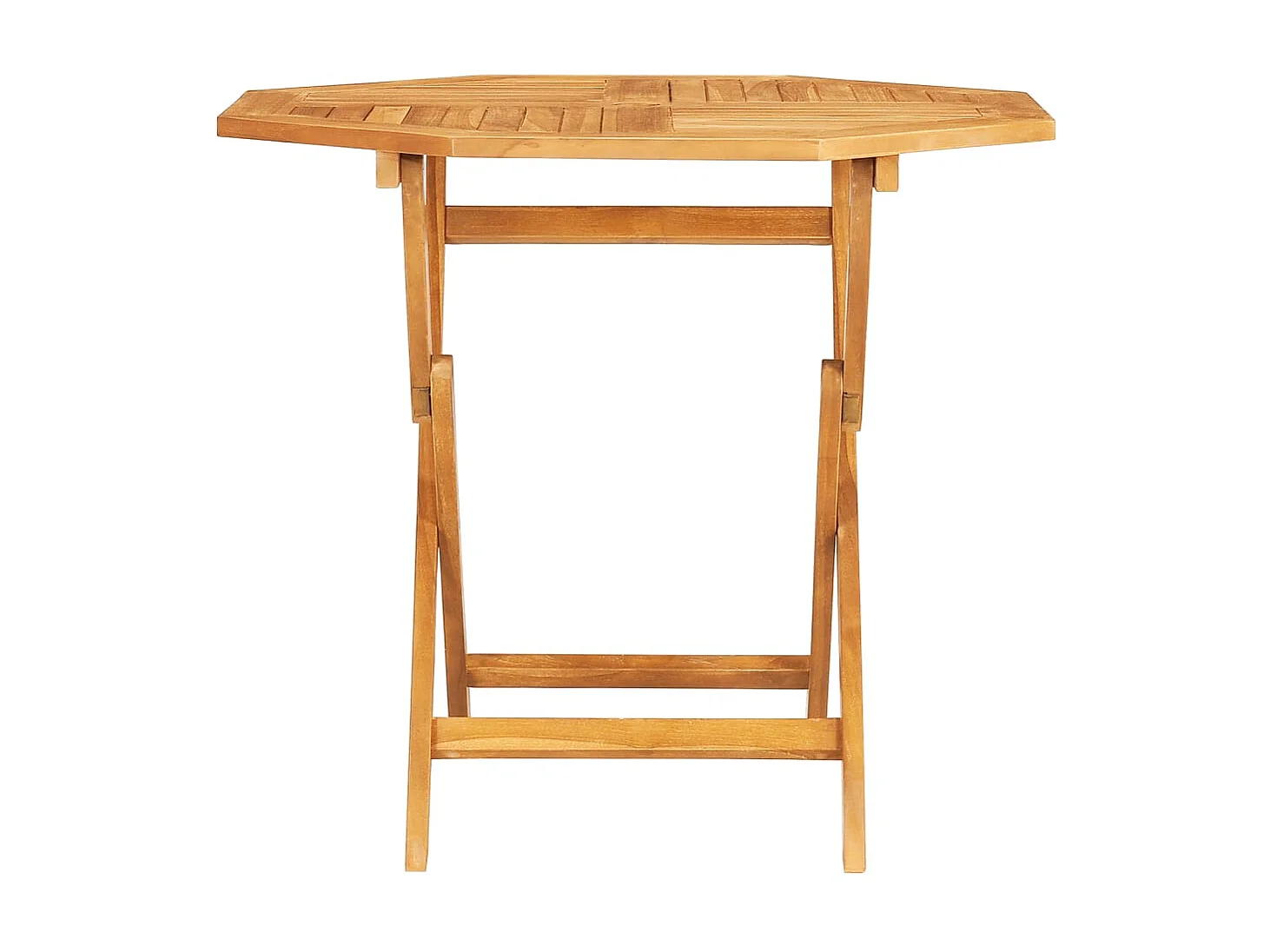 Mesa de comedor de jardín plegable madera de teca maciza 85x85x76 cm KOW76828