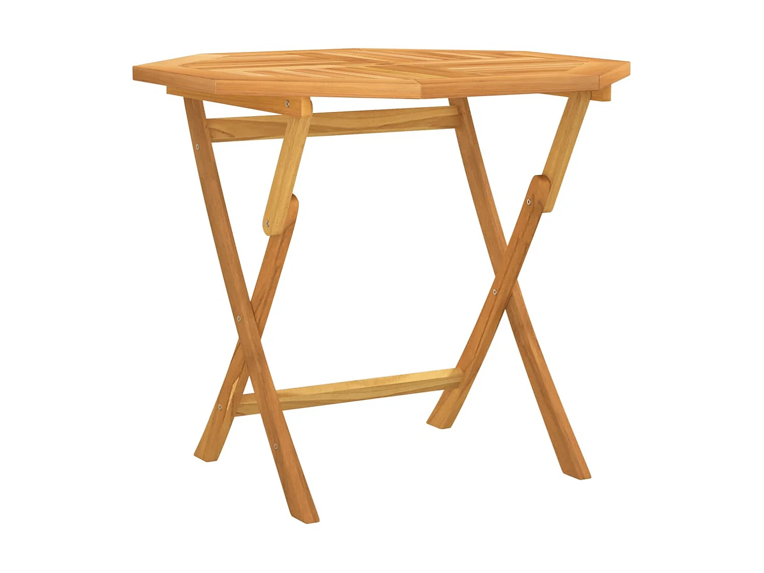 Mesa de comedor de jardín plegable madera de teca maciza 85x85x76 cm KOW76828