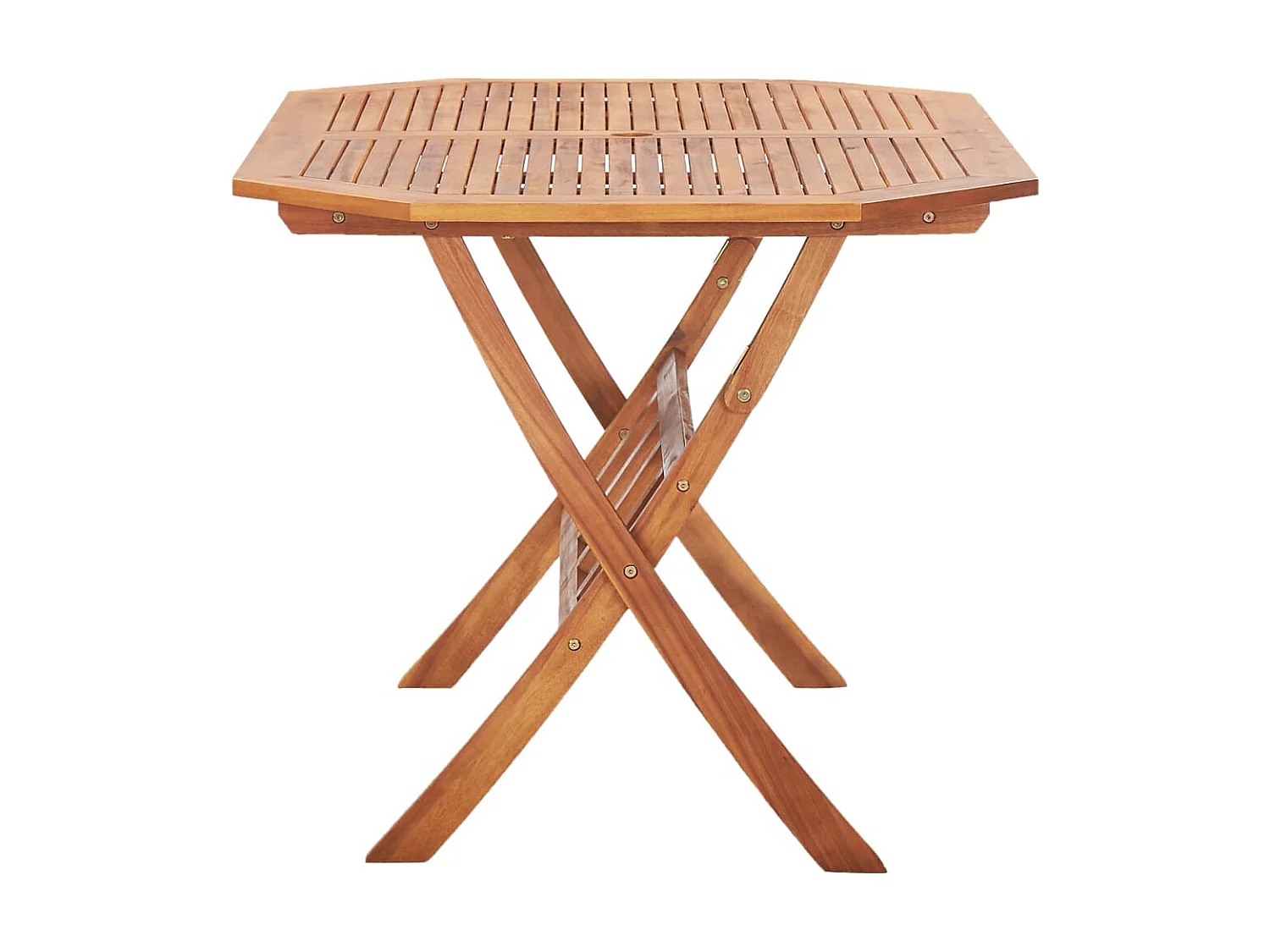 Table pliable de jardin 135 x 85 x 75 cm Bois d'acacia massif GHR13045