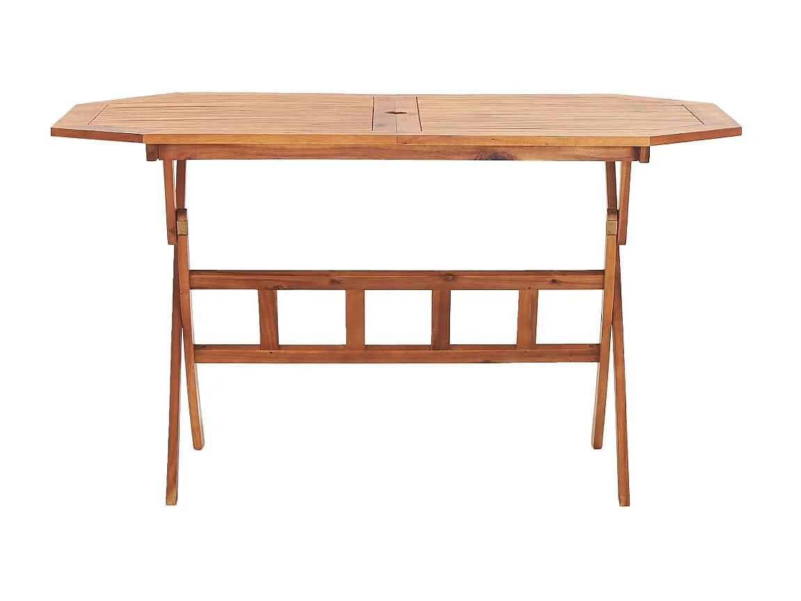 Tuintafel inklapbaar 135x85x75 cm massief acaciahout NL484809